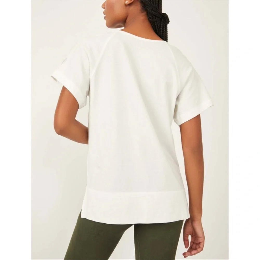 NWT Free People Inhale Henley Graphic Tee* - Picture 9 of 10